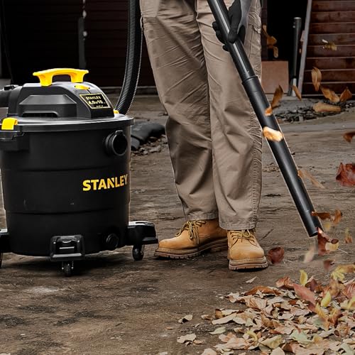 Stanley - SL18116P Wet/Dry Vacuum, 6 Gallon, 4 Horsepower Black