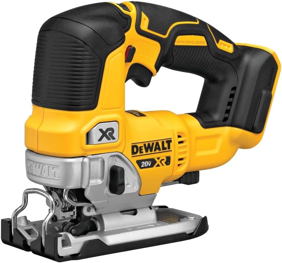 DEWALT 20V MAX* 3-Tool Combo Kit, Brushless Cordless Router Tool, Random Orbital Sander, Jig Saw, Battery and Charger Included (DCK307D1P1)