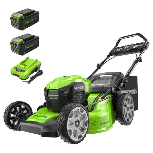 Greenworks 40V 16" Cordless Lawn Mower with 4.0Ah Battery & Charger