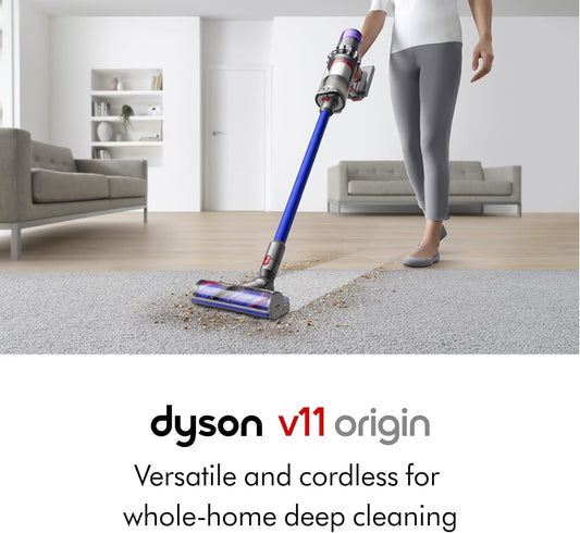 Dyson V11 Origin Cordless Vacuum, 185AW, 3 Power Modes, Up to 60 Minutes,² Deep Cleans Hard Floors and Carpets, Detangles pet Hair, Converts to Handheld