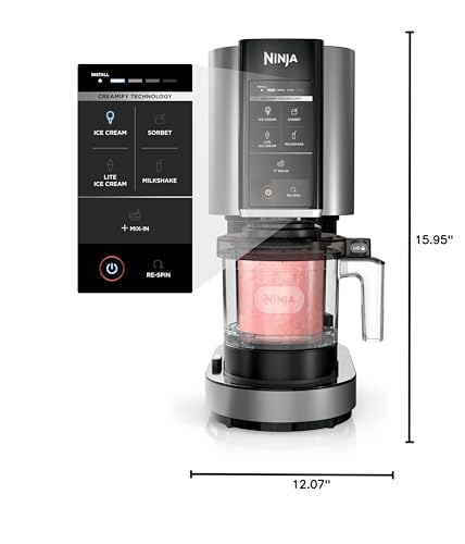 Ninja CREAMi Deluxe Ice Cream & Frozen Treat Maker for Ice Cream, Sorbet, Milkshakes, Frozen Yogurt, & More, 11-in-1, XL Capacity, Silver, Includes (2) Family-Sized 24 oz. Tubs, NC501