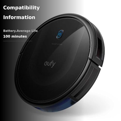 eufy C10 Robot Vacuum Self Emptying, 8 Weeks Hands Free, Advanced Smart Mapping with LiDAR Navigation, 2.85-Inch Slim Design, Powerful Suction, Edge Expansion Brush for Pet Hair, Carpet Detection