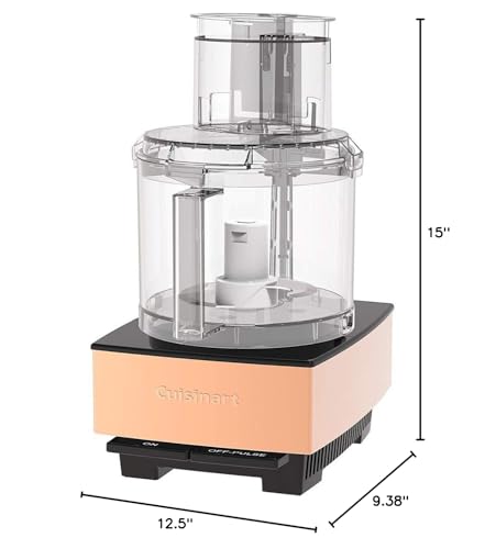 Cuisinart Food Processor, 14-Cup Vegetable Food Chopper for Mincing, Dicing, Shredding, Puree & Kneading Dough, 720-Watt Motor, Stainless Steel, DFP-14BCNY