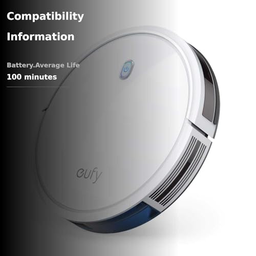 eufy C10 Robot Vacuum Self Emptying, 8 Weeks Hands Free, Advanced Smart Mapping with LiDAR Navigation, 2.85-Inch Slim Design, Powerful Suction, Edge Expansion Brush for Pet Hair, Carpet Detection