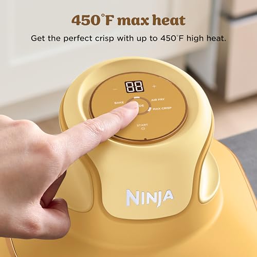 Ninja Crispi Air Fryer, Microwave, Freezer & Dishwasher Safe, Non Toxic Glass Portable Cooking System, 4 QT & 6 Cup Glass Containers with Storage Lids, Easy Meals, Air Fry, Bake, Stone, FN101ST
