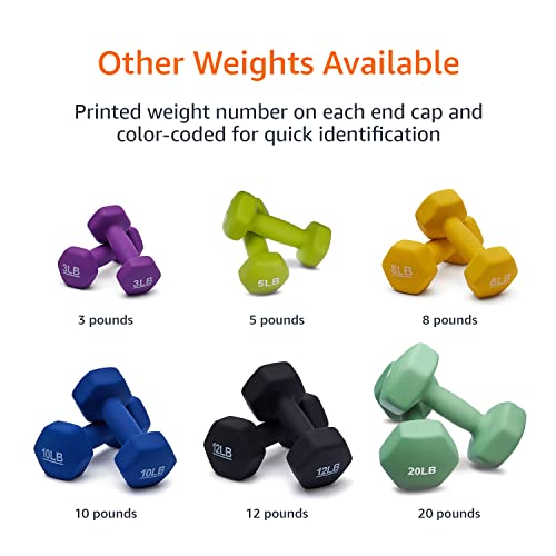 Neoprene Dumbbell Hand Weights for Exercise and Muscle Toning