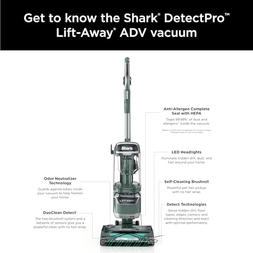 Shark Upright Vacuum, Navigator Lift-Away Deluxe with Large Dust Cup Capacity