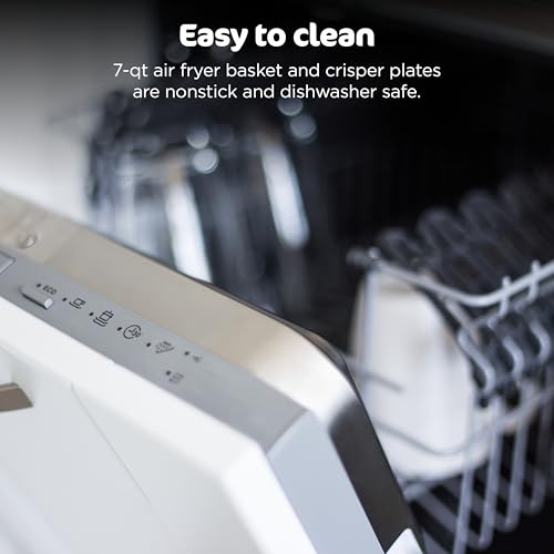 Ninja DZ201 Foodi 8 Quart 6-in-1 DualZone 2-Basket Air Fryer with 2 Independent Frying Baskets, Match Cook & Smart Finish to Roast, Broil, Dehydrate & More for Quick, Easy Meals, Grey