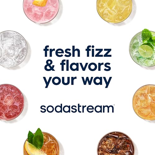 SodaStream - ART Sparkling Water Maker | VALUE BUNDLE | CQC CO2 system | Includes 2x CO2 Cylinders, 2x 32 Fl Oz Dishwasher Safe Bottles, 2x Bubly Flavor Drops | Combine with Pepsi Flavors | Black