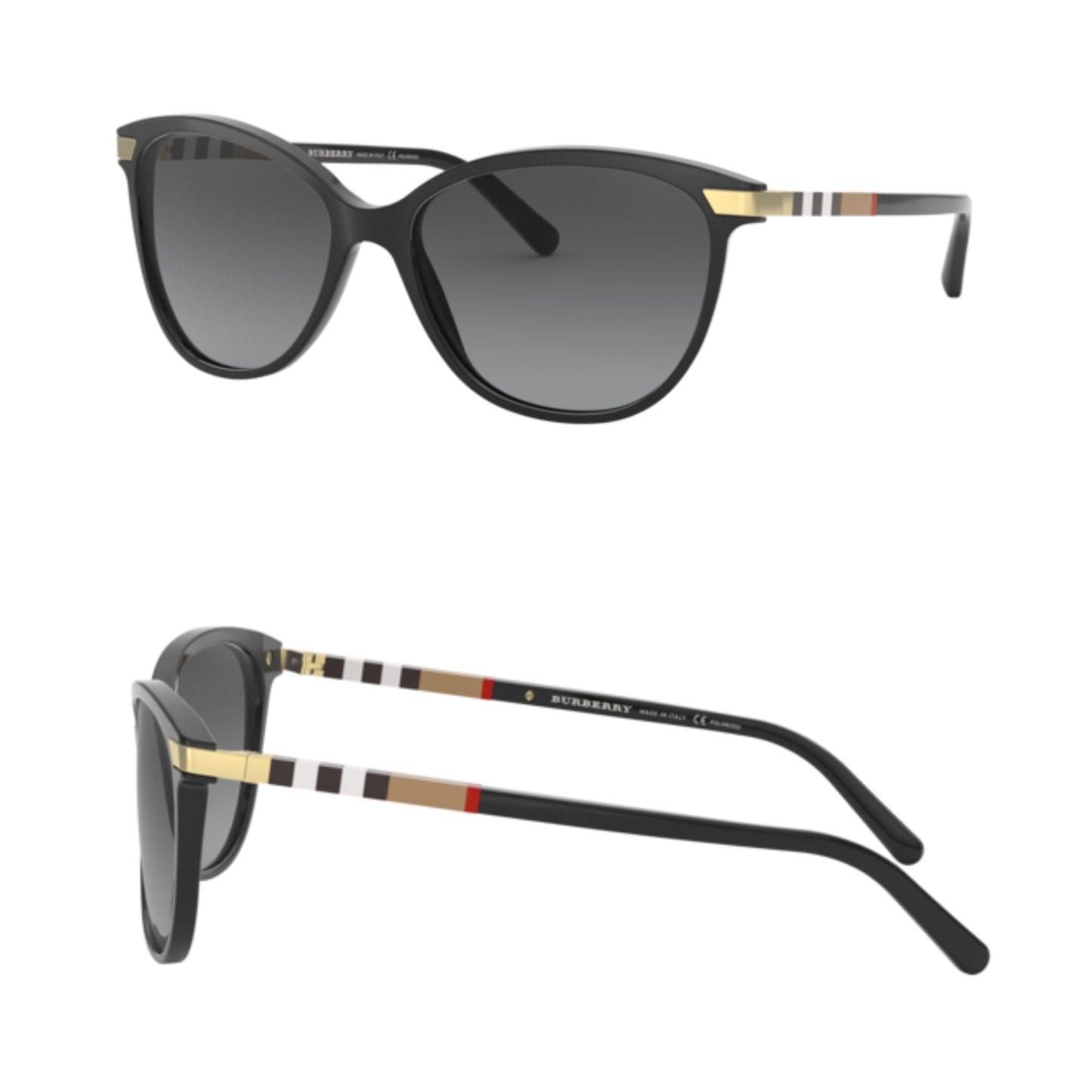 BURBERRY BE4216 Cat eye Shape Acetate Sunglasses with Luxury Eyewear Kit