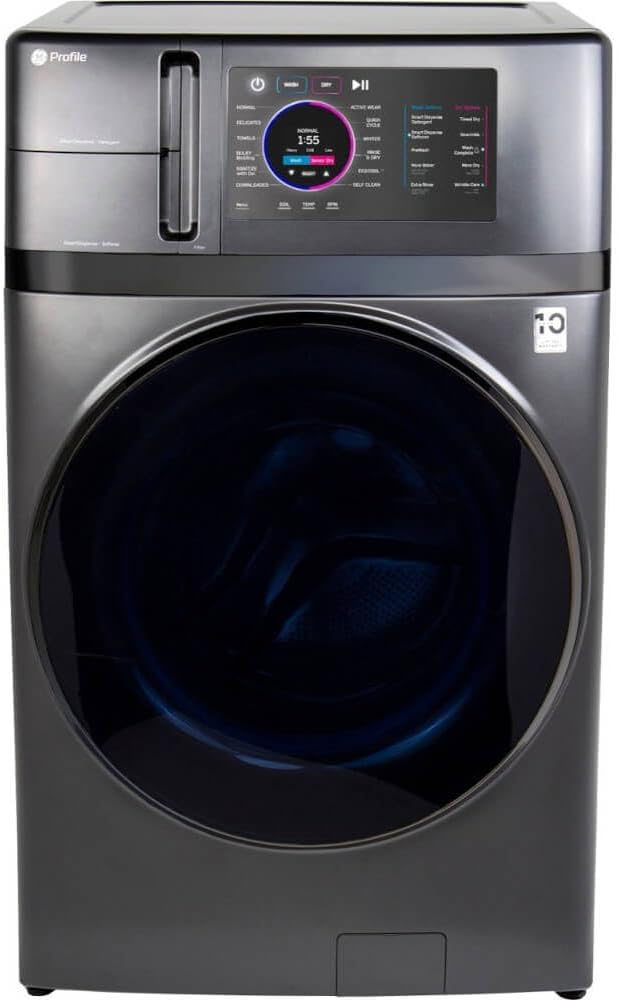 GE Profile PFQ97HSPVDS 28 Inch Smart Front Load Washer/Dryer Combo