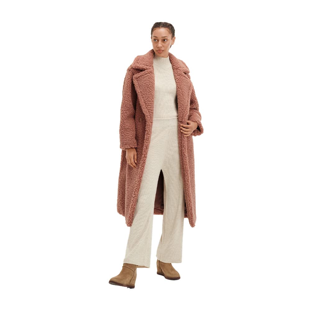 UGG Women's Gertrude Long Teddy Coat