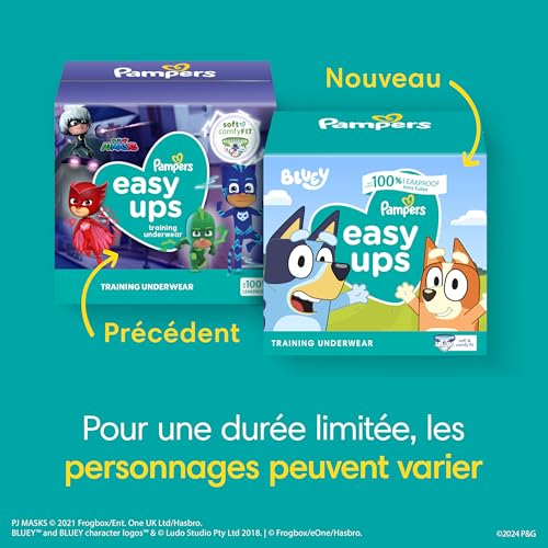 Pampers Training Pants - Easy Ups Boys & Girls Bluey - Size 3T-4T, 124 Count