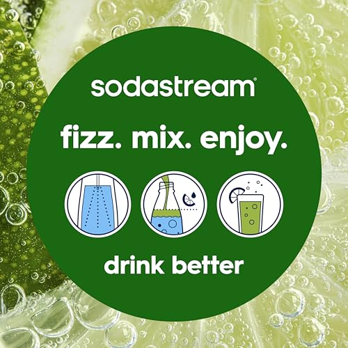 SodaStream - ART Sparkling Water Maker | VALUE BUNDLE | CQC CO2 system | Includes 2x CO2 Cylinders, 2x 32 Fl Oz Dishwasher Safe Bottles, 2x Bubly Flavor Drops | Combine with Pepsi Flavors | Black