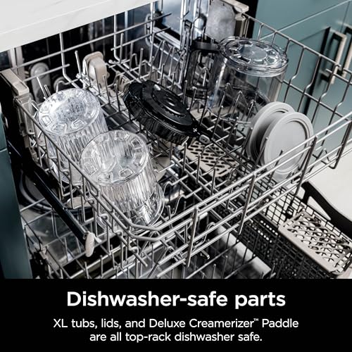 Ninja CREAMi Deluxe Ice Cream & Frozen Treat Maker for Ice Cream, Sorbet, Milkshakes, Frozen Yogurt, & More, 11-in-1, XL Capacity, Silver, Includes (2) Family-Sized 24 oz. Tubs, NC501