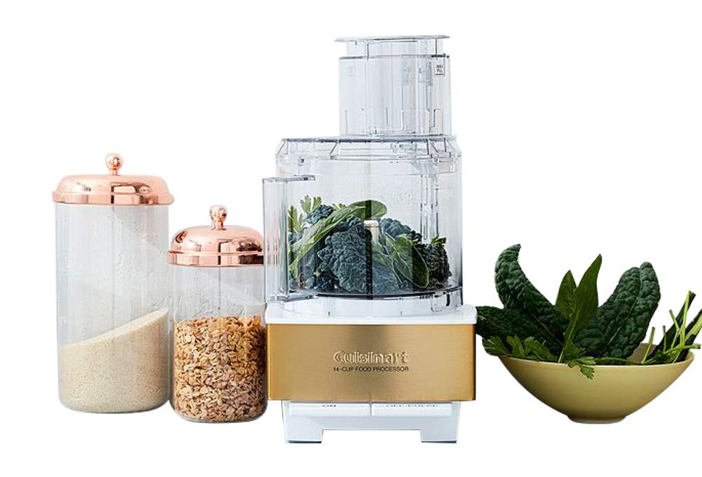 Cuisinart Food Processor, 14-Cup Vegetable Food Chopper for Mincing, Dicing, Shredding, Puree & Kneading Dough, 720-Watt Motor, Stainless Steel, DFP-14BCNY