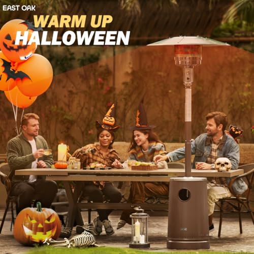 EAST OAK 50,000 BTU Patio Heater with Sand Box, Table Design