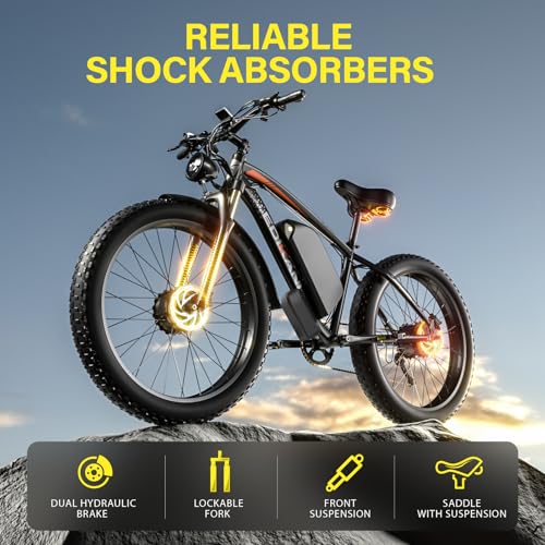 E Bikes for Adults Electric, 51 MPH Peak 5000W Dual Motor Ebike