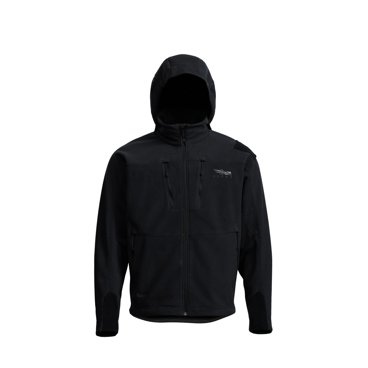 SITKA Stratus Jacket – 100% Windproof, Ultra-Quiet, Removable Hood, Safety Harness Port, Micro-Grid Fleece - Parent