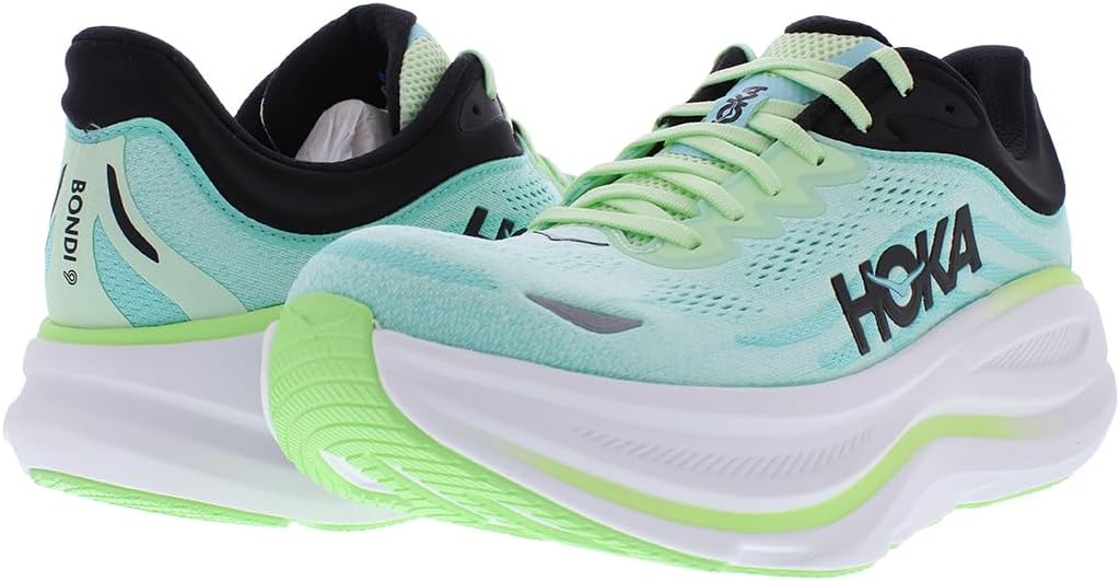 Hoka Men's Bondi 9 Luna Moth/Blue Spark 10 Medium