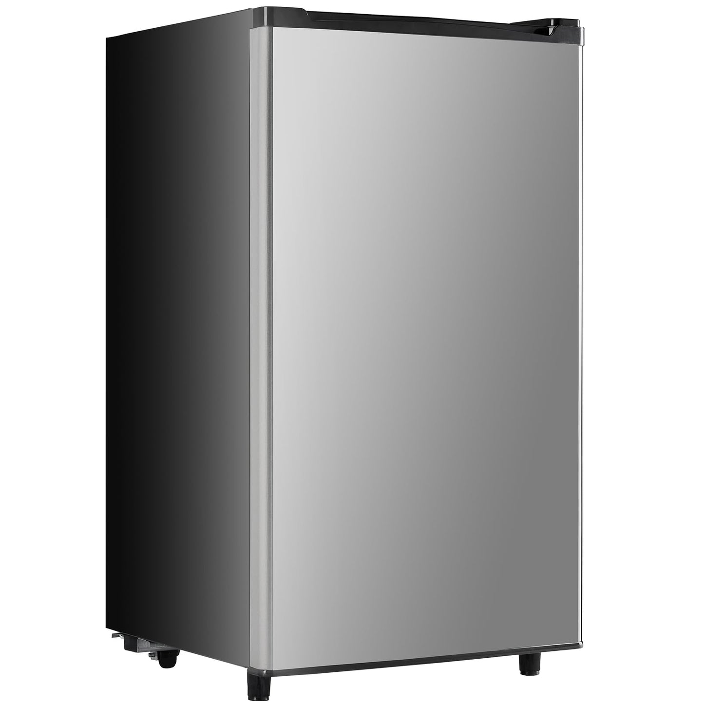 Sweetcrispy 3.2 Cu.Ft Mini Fridge with Freezer Small Refrigerator Single Door Adjustable Thermostat Energy-efficient Low Noise, Compact Fridge for Bedroom, Office, Dorm (Black)