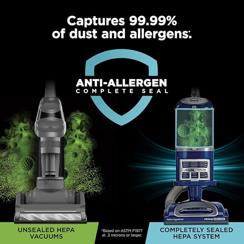 Shark Upright Vacuum, Navigator Lift-Away Deluxe with Large Dust Cup Capacity