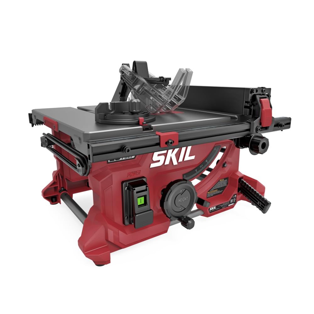 SKIL 15 Amp 10 Inch Portable Jobsite Table Saw with Folding Stand- TS6307-00
