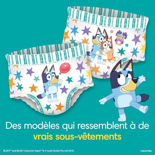 Pampers Training Pants - Easy Ups Boys & Girls Bluey - Size 3T-4T, 124 Count