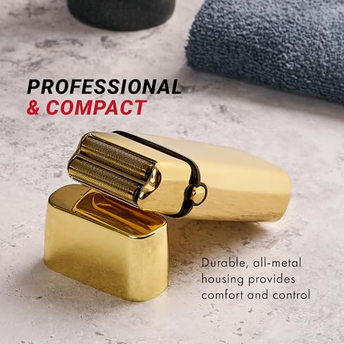 METALFX Double Foil Shaver, Handheld Electric Razor for Travel, Portable Cordless Close Face Shaver for Head, Beard, & Neck