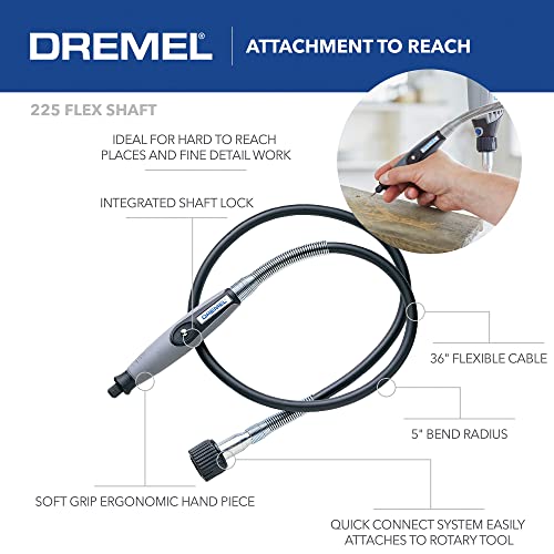 Dremel 4300-5/40 High Performance Rotary Tool Kit with LED Light- 5 Attachments & 40 Accessories - Ideal for Grinding, Cutting, Wood Carving, Sanding, and Engraving