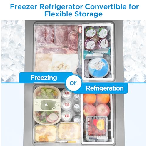 Midea Chest Freezer, 3.5 Cubic Feet Freezer