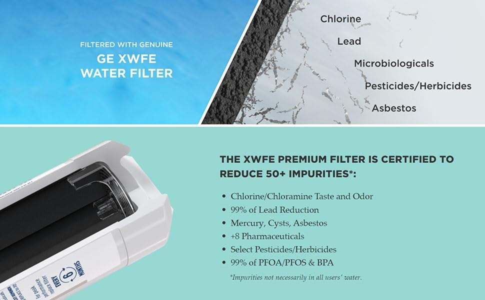 GE XWFE Refrigerator Water Filter