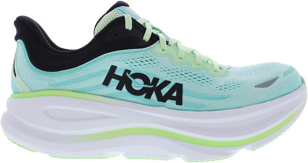 Hoka Men's Bondi 9 Luna Moth/Blue Spark 10 Medium