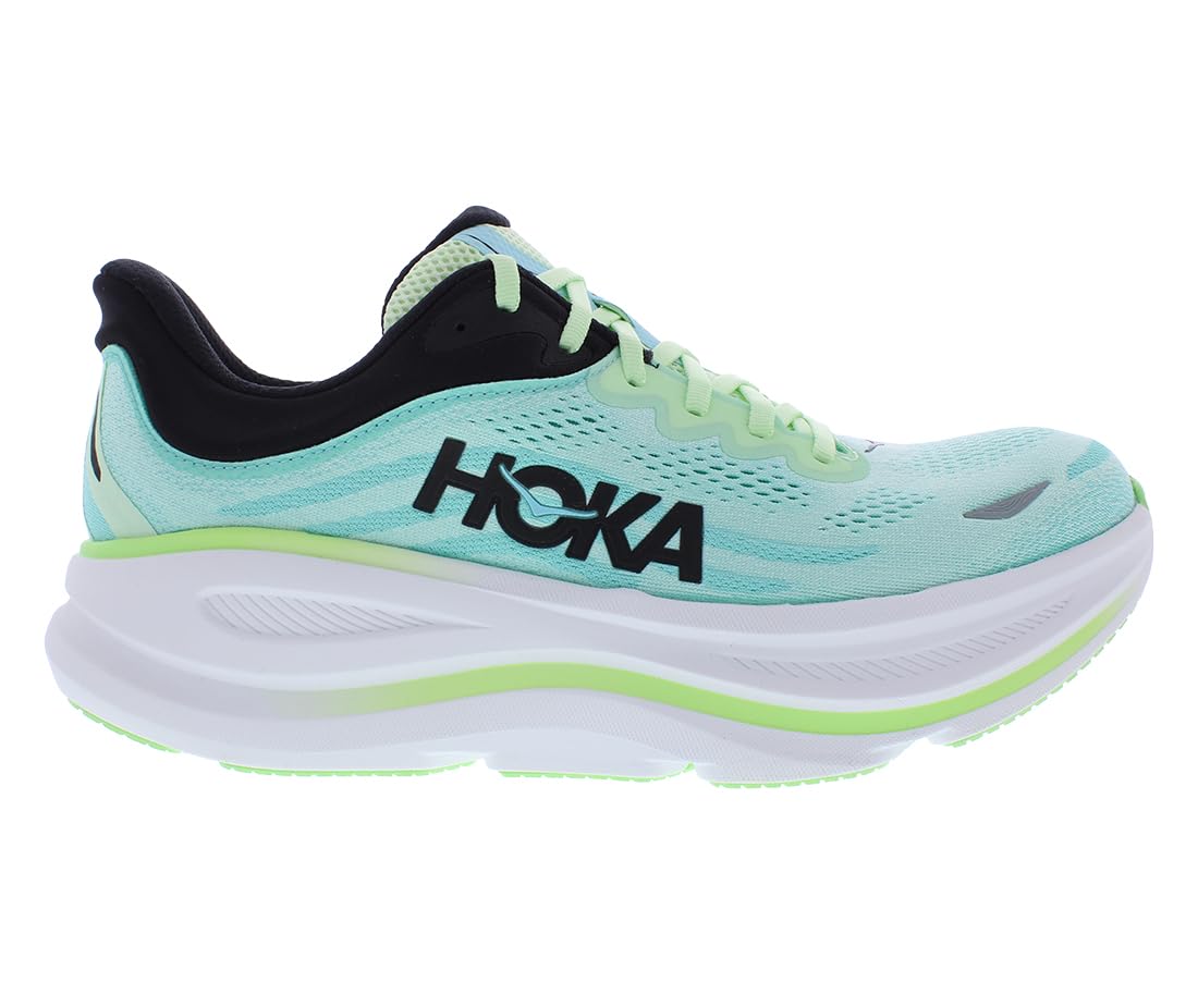 Hoka Men's Bondi 9 Luna Moth/Blue Spark 10 Medium