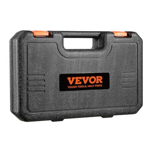 VEVOR 1/2" Drive Impact Socket Set, 65 Piece SAE 3/8" to 1-1/4" and Metric 10-24mm