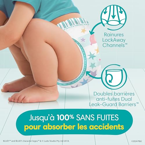 Pampers Training Pants - Easy Ups Boys & Girls Bluey - Size 3T-4T, 124 Count