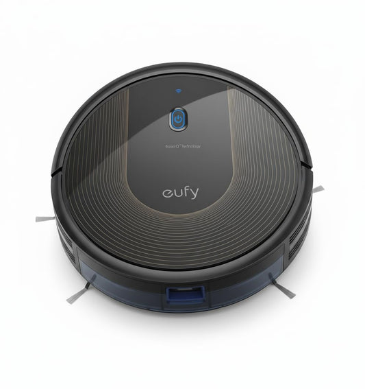 eufy C10 Robot Vacuum Self Emptying, 8 Weeks Hands Free, Advanced Smart Mapping with LiDAR Navigation, 2.85-Inch Slim Design, Powerful Suction, Edge Expansion Brush for Pet Hair, Carpet Detection