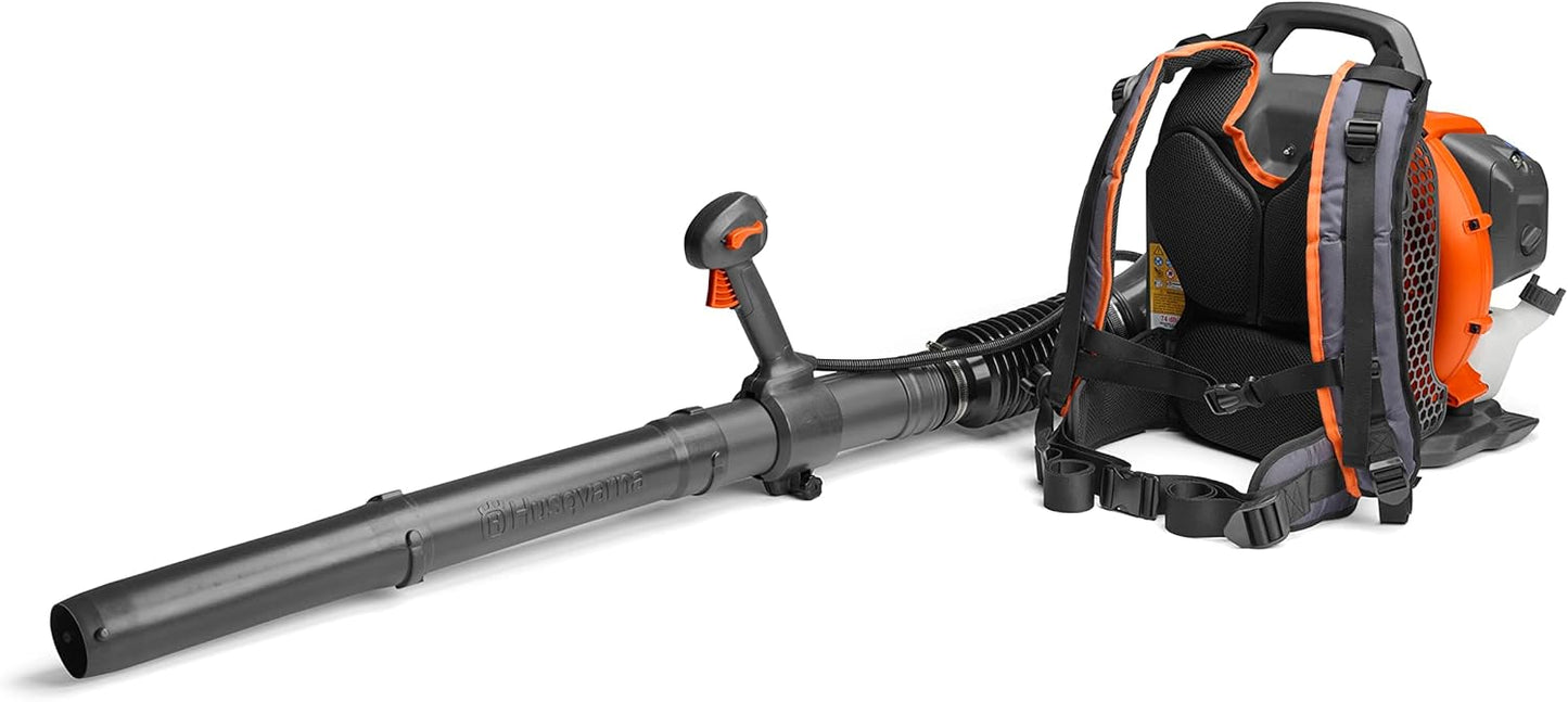 Husqvarna 150BT Gas Leaf Blower, 51-cc 2.16-HP 2-Cycle Backpack Leaf Blower