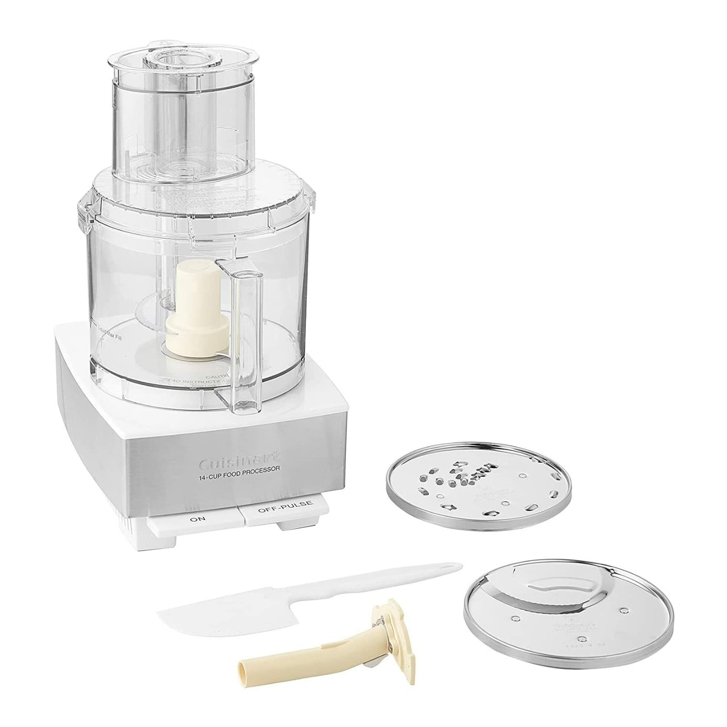 Cuisinart Food Processor, 14-Cup Vegetable Food Chopper for Mincing, Dicing, Shredding, Puree & Kneading Dough, 720-Watt Motor, Stainless Steel, DFP-14BCNY