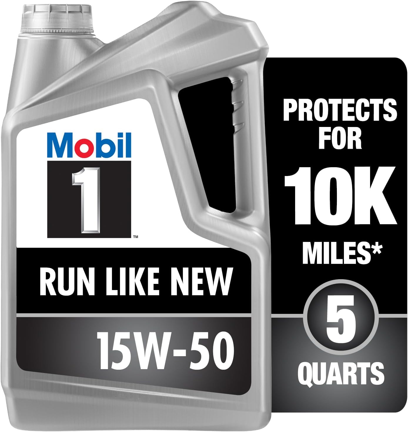 Mobil 1 Advanced Fuel Economy Full Synthetic Motor Oil 0W-20, 5 Quart