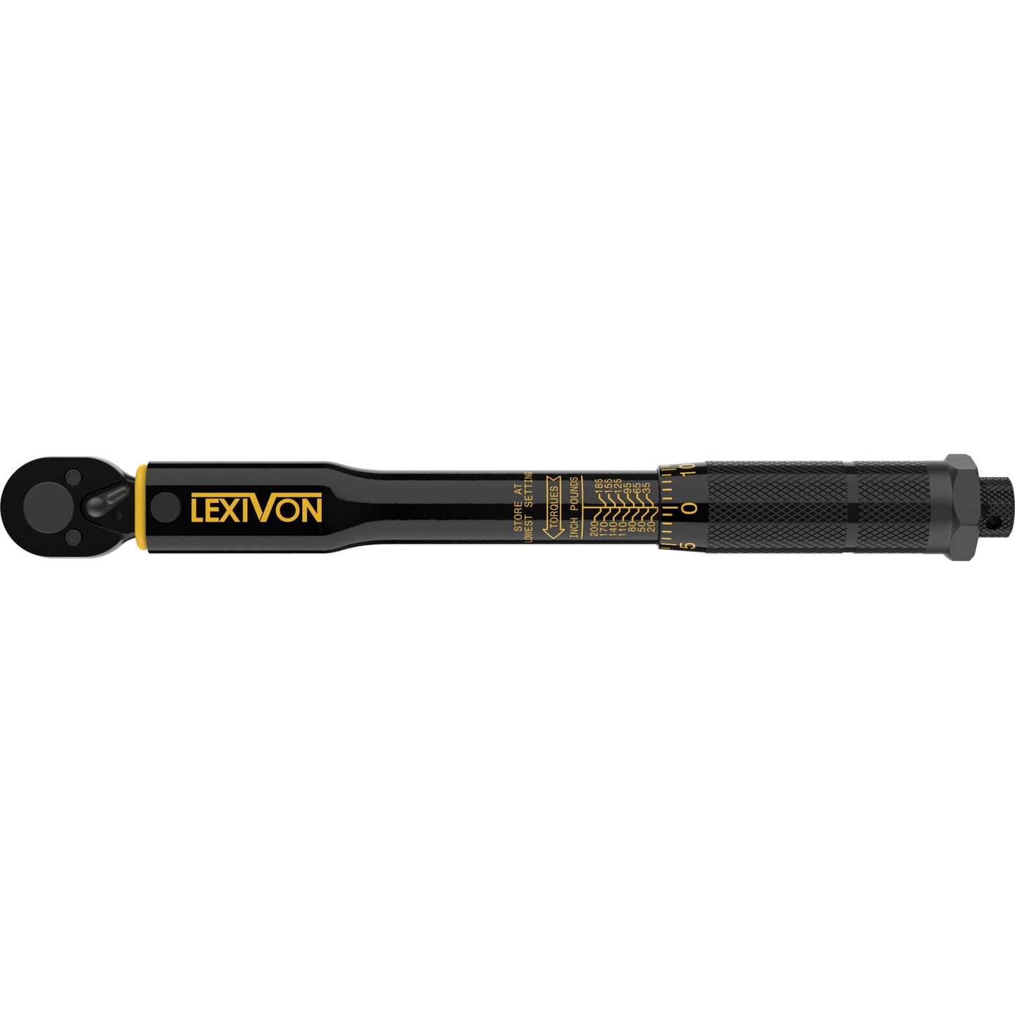 LEXIVON Torque Wrench 1/2-Inch Drive Click 10~150 Ft-Lb/13.6~203.5 Nm (LX-183)