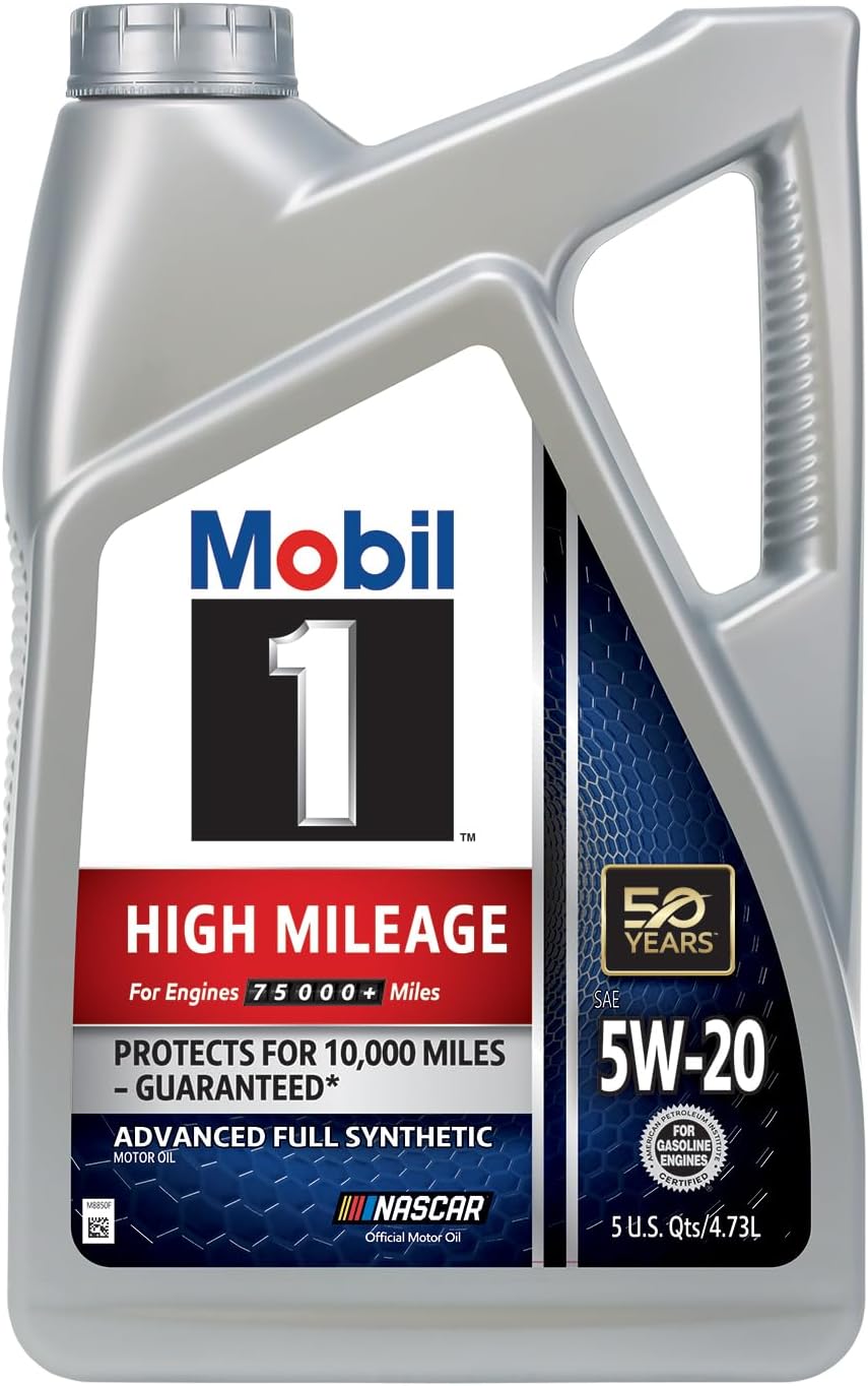 Mobil 1 Advanced Fuel Economy Full Synthetic Motor Oil 0W-20, 5 Quart