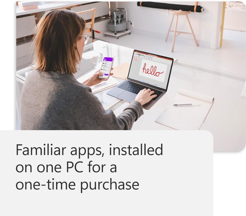 Microsoft Office Home & Business 2024 | Classic Desktop Apps: Word, Excel, PowerPoint, Outlook and OneNote | One-Time Purchase for 1 PC/MAC | Instant Download [PC/Mac Online Code]