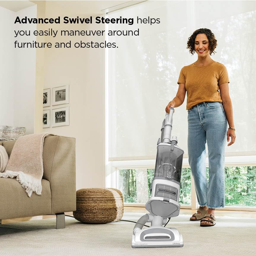 Shark Upright Vacuum, Navigator Lift-Away Deluxe with Large Dust Cup Capacity