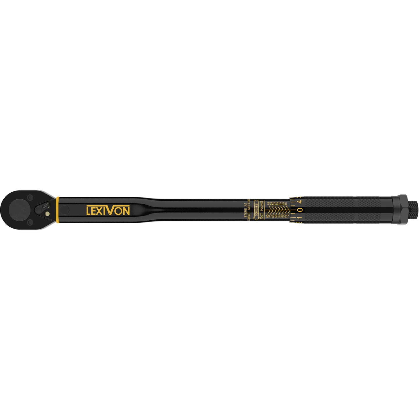 LEXIVON Torque Wrench 1/2-Inch Drive Click 10~150 Ft-Lb/13.6~203.5 Nm (LX-183)