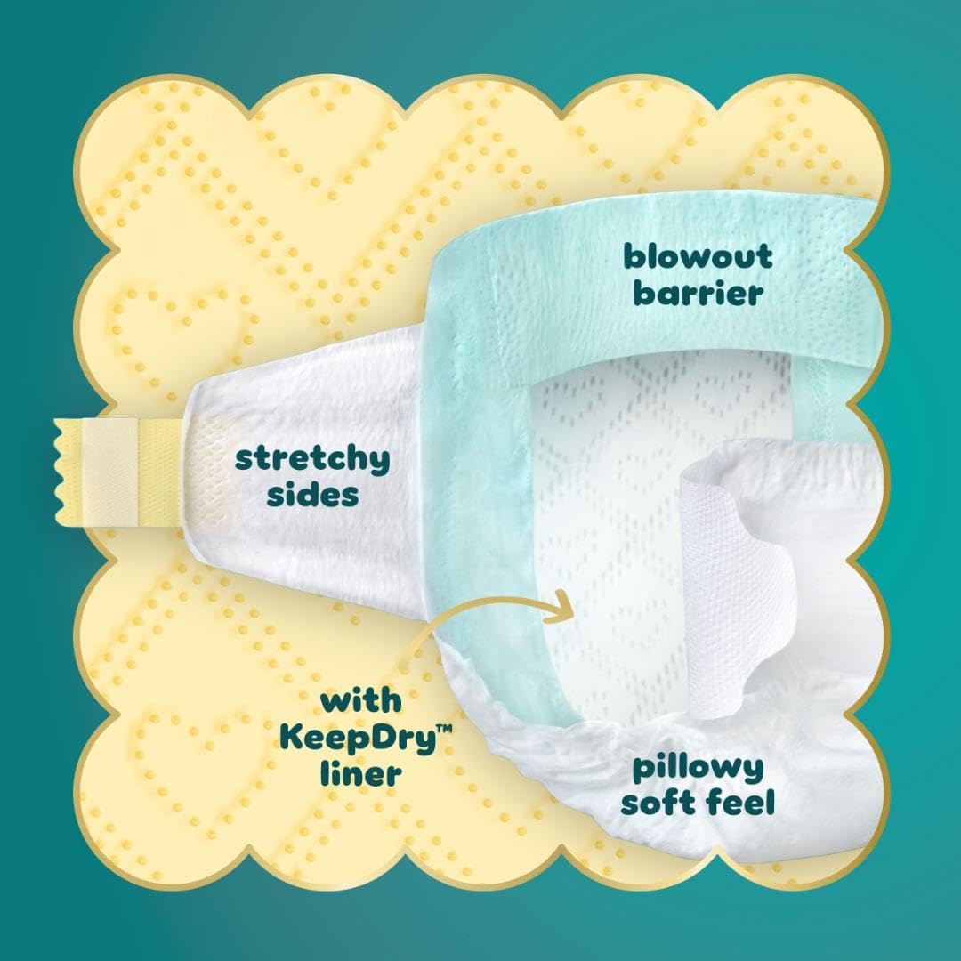Pampers Swaddlers Diapers, Size 5 (20-37 lbs), 132 Count