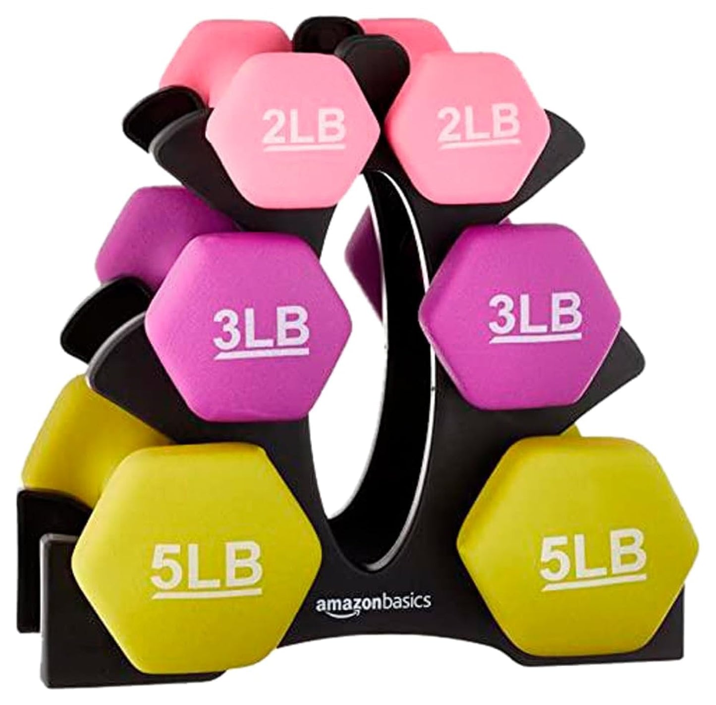 Neoprene Dumbbell Hand Weights for Exercise and Muscle Toning