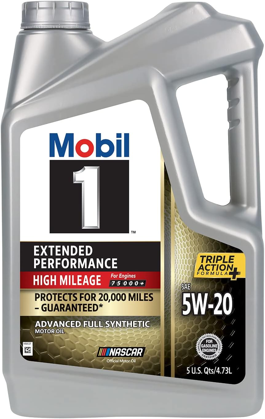 Mobil 1 Advanced Fuel Economy Full Synthetic Motor Oil 0W-20, 5 Quart