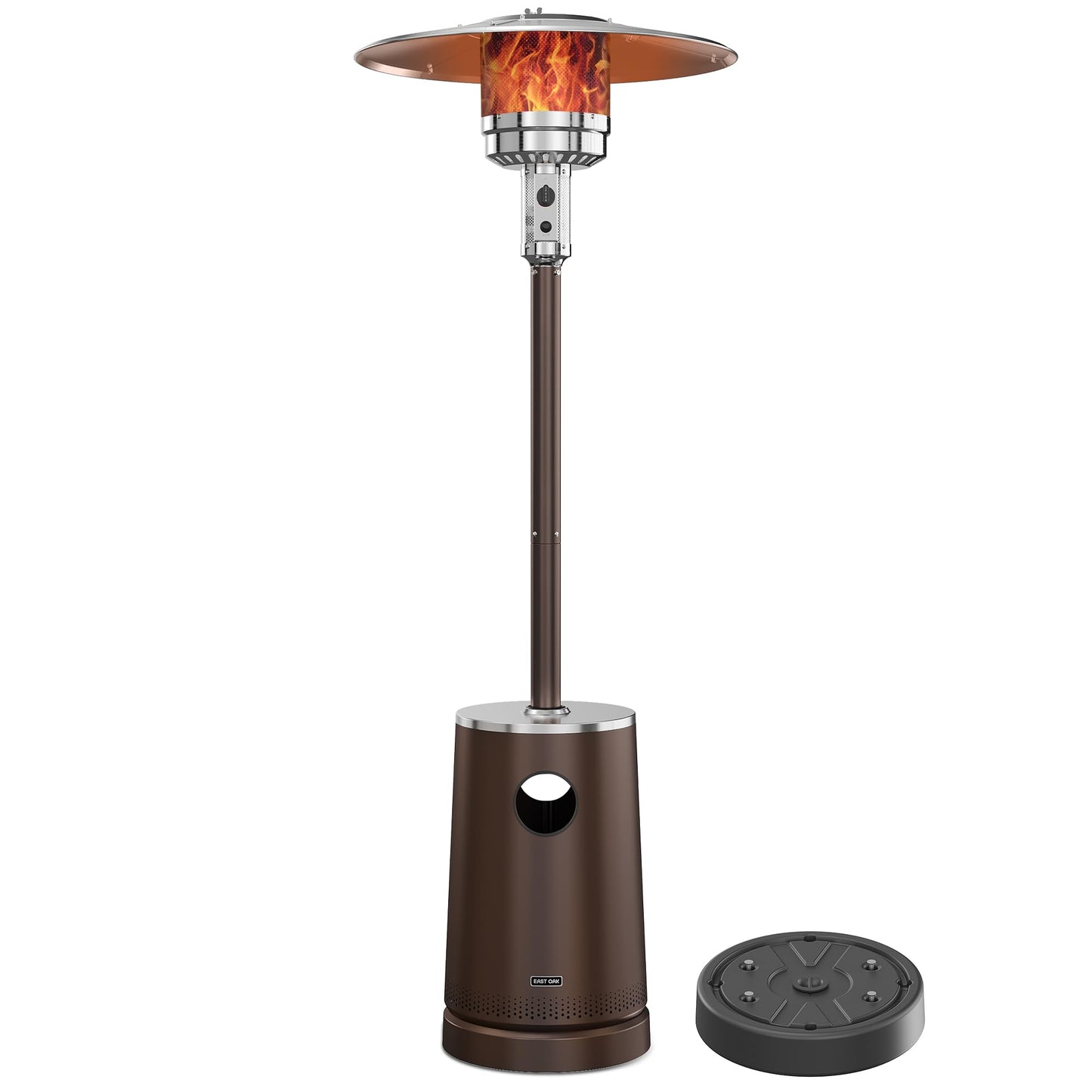 EAST OAK 50,000 BTU Patio Heater with Sand Box, Table Design