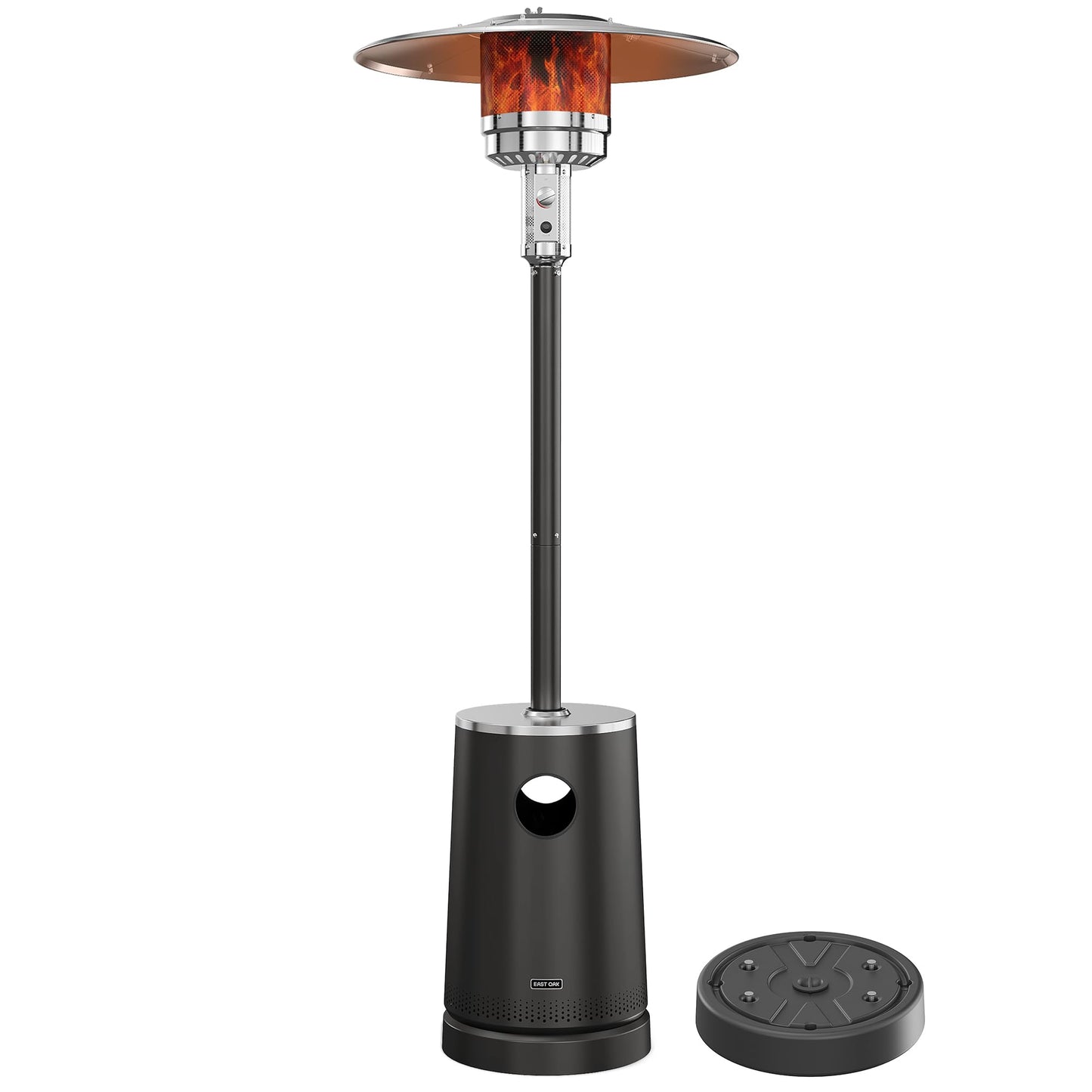EAST OAK 50,000 BTU Patio Heater with Sand Box, Table Design